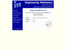 Tablet Screenshot of engineeringmechanics.cz